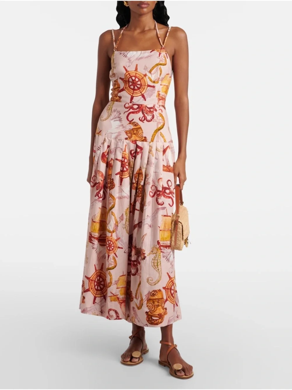 Farm Rio Nautical Octopus Print Dress - Picture 2 of 7